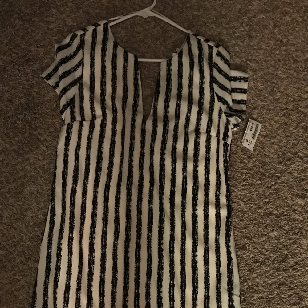 Black and white midi dress. New with tags